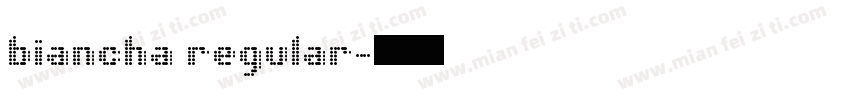 biancha regular字体转换
